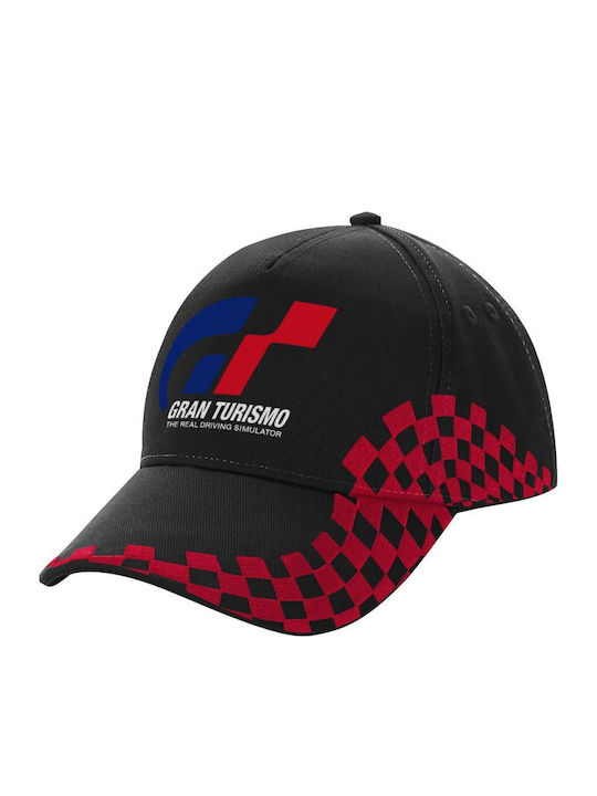 Gran Turismo Adult Cap Ultimate Black Red Racing 100% Cotton Drill Adult Unisex One Size