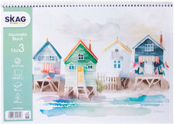 Скицник за акварел Skag No 3 34x24см 240г/м² 15 листа
