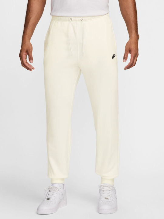 Nike Παντελόνι Φόρμας με Λάστιχο Εκρού