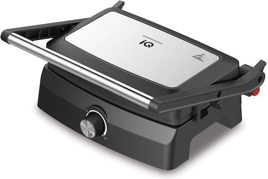 IQ Τοστιέρα για 2 Τοστ 1000W Inox
