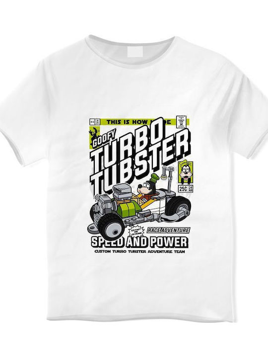 Παιδικό T-shirt White Goofys Turbo Tubster
