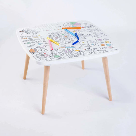 Kindertisch zum Malen Weiß DB Kids