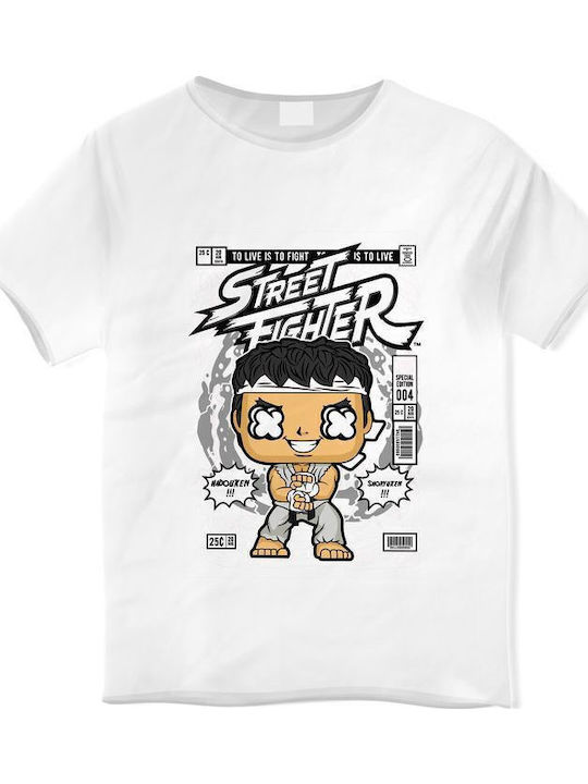 Kinder-T-Shirt White Ryu