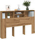 vidaXL Bed Headboard made of Wood Coffee