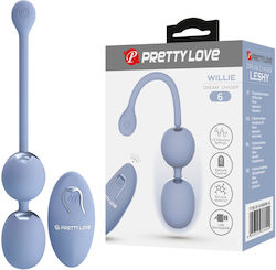 Pretty Love Willie Dream Chaser 6 Blue Wireless Remote Control 12 Vibration Functions Memory Fun