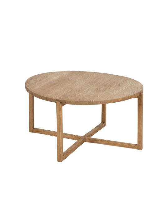 Round Coffee Table Natural L80xW80xH40cm.