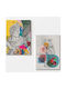 Set Picturi pe Pânză 2buc 910nvt1264 70x100cm Multi Wallity Vertical Lemn Pânză