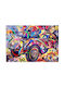 Glass Painting 123bzm2221 100x70cm Multi Wallity Horizontal Glass