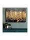 Canvas Painting 895fna1206 100x70cm Black-gold Wallity Horizontal Wood Canvas