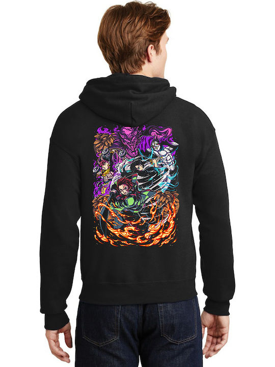 Hoodie Demon Slayer Pop Culture Black