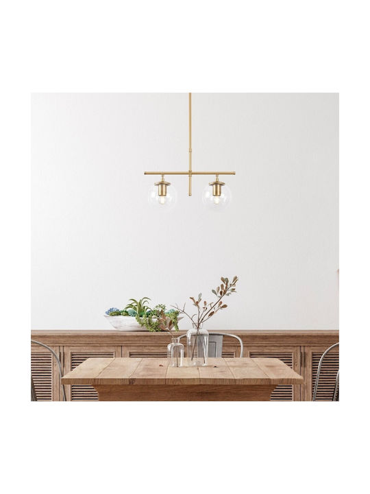 Opviq Gold Pendant Light Yellow with Socket E14, E.14 52x15x76cm