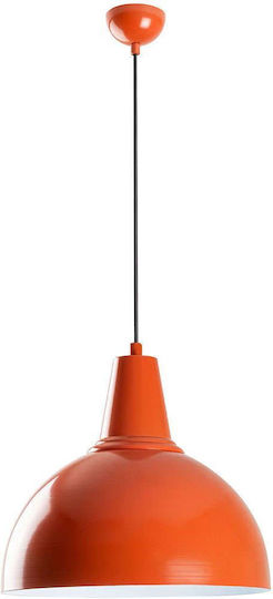 Opviq Kure Pendant Light Orange with Socket E27 30x30x121cm