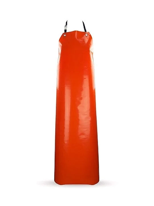 Wasserdichte Robuste Flexible PVC Polyester Arbeitsschürze Orange 85x130cm Galaxy Master
