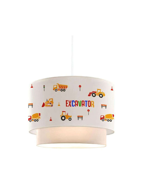 Opviq Kids Single Ceiling Light E27 Multicolour 40W 30x70cm