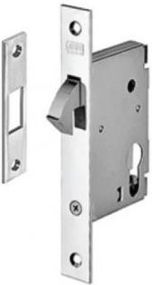 AGB Recessed Lock with Cylinder and Center 30mm Gold