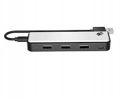 Ps5 Usb Hub 3x Usb-a 1x Usb-c Led Flashfire Ahub155 Detachable Cable