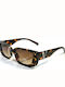 Woman's Fashion Women's Sunglasses with Brown Tartaruga Plastic Frame and Brown Gradient Lens G-92