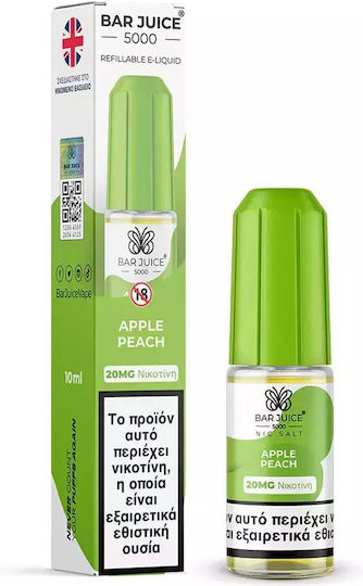 Bar Juice 5000 Fertige Nachfüllflüssigkeit Bar Salts mit Fruchtig Geschmack 20mg 10ml Apfel Pfirsich