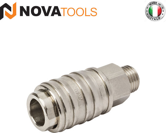 Novatools Πριζα Αερος Αρσενικη Universal 1/4″ 11040