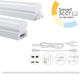 El199415 LED T5 Leuchte 20W|2000lm|3CCT 3000-4000-6500K mit Dip-Schalter|1487x22,5xH36mm Enjoysimplicity +Kabel 1m +Kabel 15cm