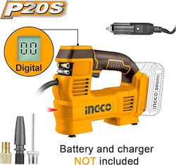 Ingco Car Tire Pump 160PSI Rechargeable 12V (Without Battery)