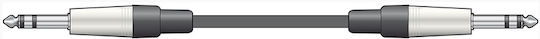 Citronic S6J075 Cable 6.3mm male - 6.3mm male 0.75m