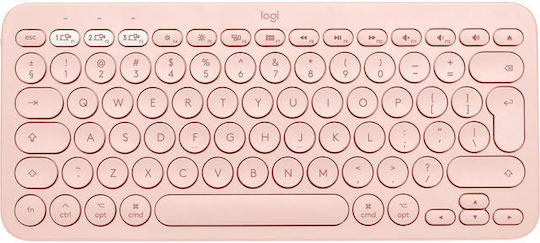 Logitech K380 for Mac Wireless Bluetooth Keyboard Only English US Pink