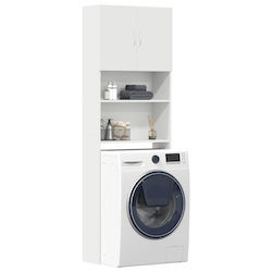 vidaXL Ντουλάπι Μπάνιου Πλυντηρίου 64x24x190cm Λευκό