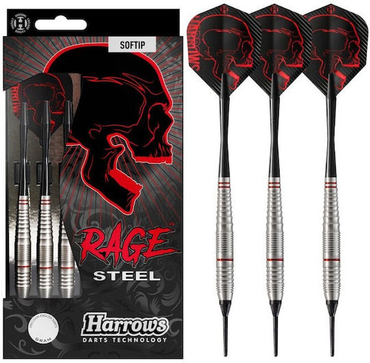 Harrows Rage Steel Softip Ragesteel 16966 Darts