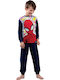 Spiderman Детска пижама Зимна Dark Blue