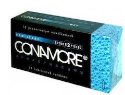 Conamore Kondome Wet Befeuchtet 12Stück 52mm Natürlich