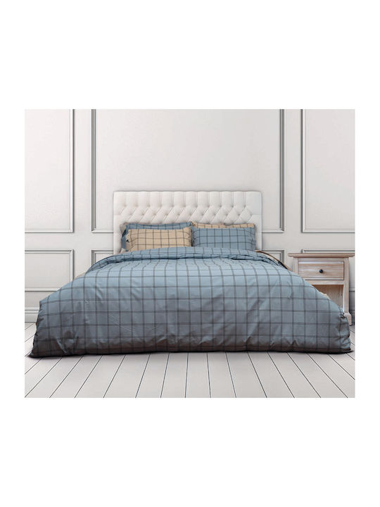 Epavlis Homeware Σετ Πάπλωμα Μονό 160x240εκ. 0606 Aqua 2τμχ