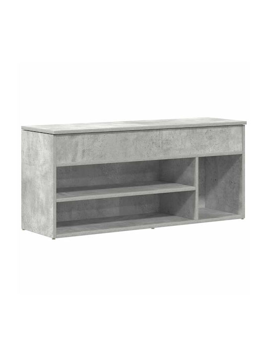 Entry Furniture with Shoe Rack Concrete Grey 10...