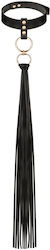 Rosy Gold Collar Flogger Black