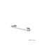 Geesa Single Wall-Mounted Bathroom Rail ​45x45cm Inox Silver