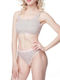 Dyana Underwear Set with Sports Bra & Brazil Beige