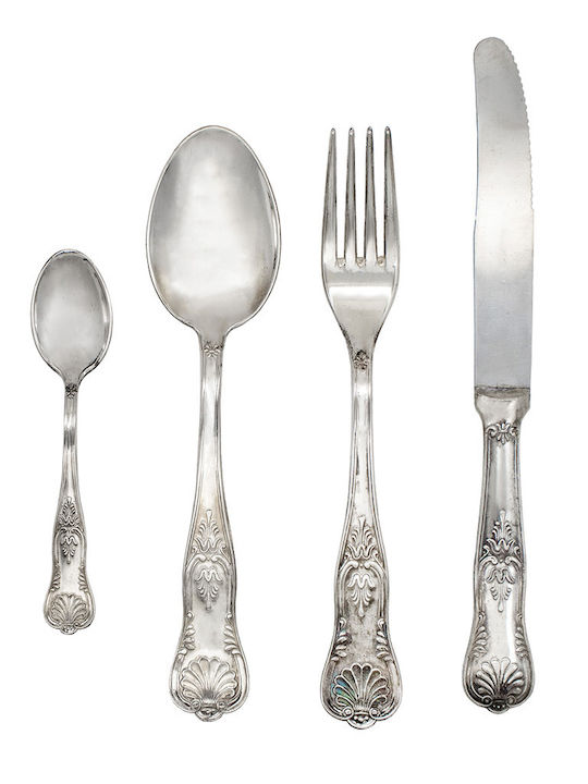 Savvas Design Set de Tacâmuri Argintiu 51buc