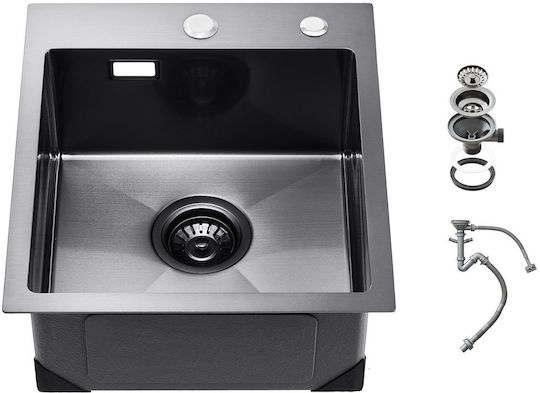 Vevor QRSSCTSPDC40Y87XBV0 Drop-In Inox Μ37xΠ42cm Black Vevor QRSSCTSPDC40Y87XBV0 Drop-In Inox Μ37xΠ42cm Black