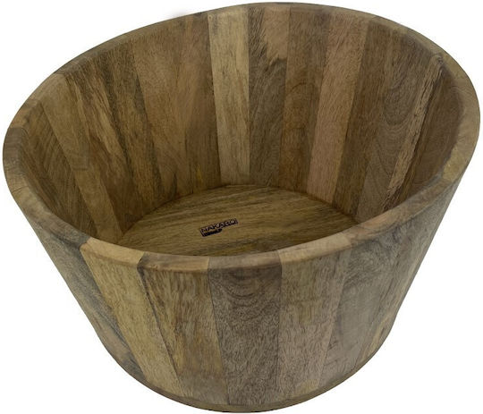 Nakaro Wood Салатна купа Дърво Кафяв 40x40см 1бр