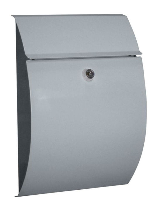 Outdoor Mailbox Metallic in Silver Color
