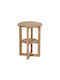 Round Side Table Wooden Natural L40xW40xH55cm.