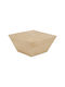 Square Coffee Table Wooden Beige L80xW80xH40cm.