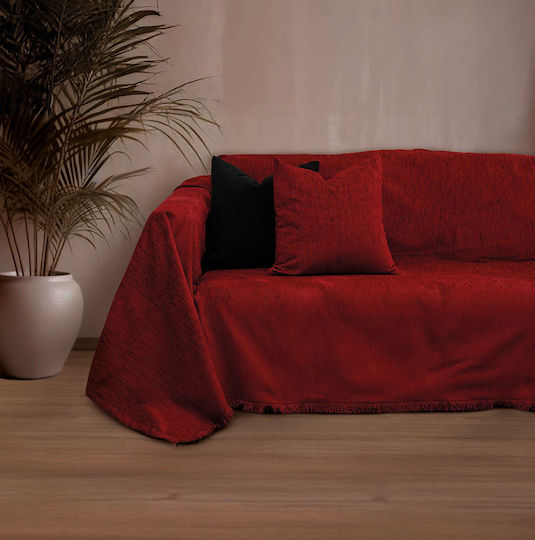 Epavlis Homeware 1204 Sesselüberwurf 180x150cm Rot