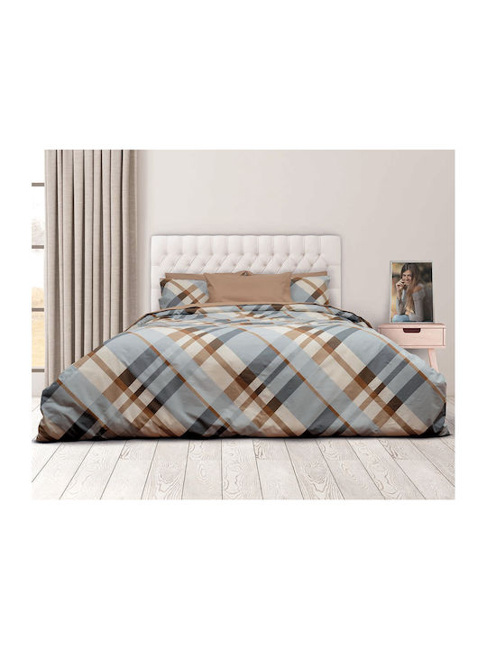 Epavlis Homeware Σετ Πάπλωμα Μονό 160x240εκ. 0605 Γαλάζιο 2τμχ