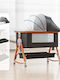 Cradle with Mattress and Wheels Dark Gray