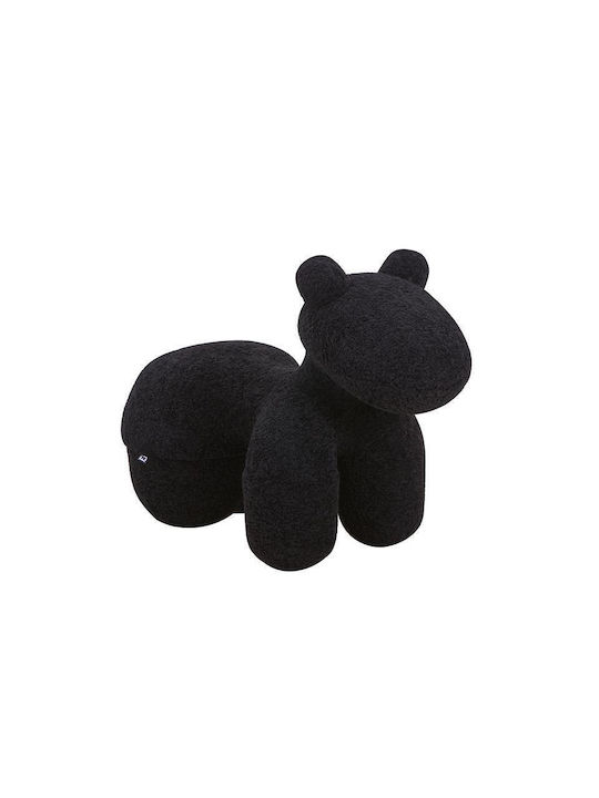 Hocker Teddy Schwarz 55x110x83cm 1Stück