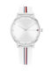Pippa Watch with White Rubber Strap