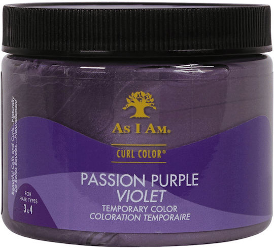 As I Am Curl Color Temporary Gel Dye Passion Purple Gel de păr cu Culoare pentru Păr Grizonat 182ml