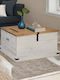 vidaXL Trunchi decorativ Lemn Alb 91x47x47buc