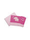 Dimcol Elephant Baby Sheets Set Crib Cotton Pink 120x170cm 3pcs